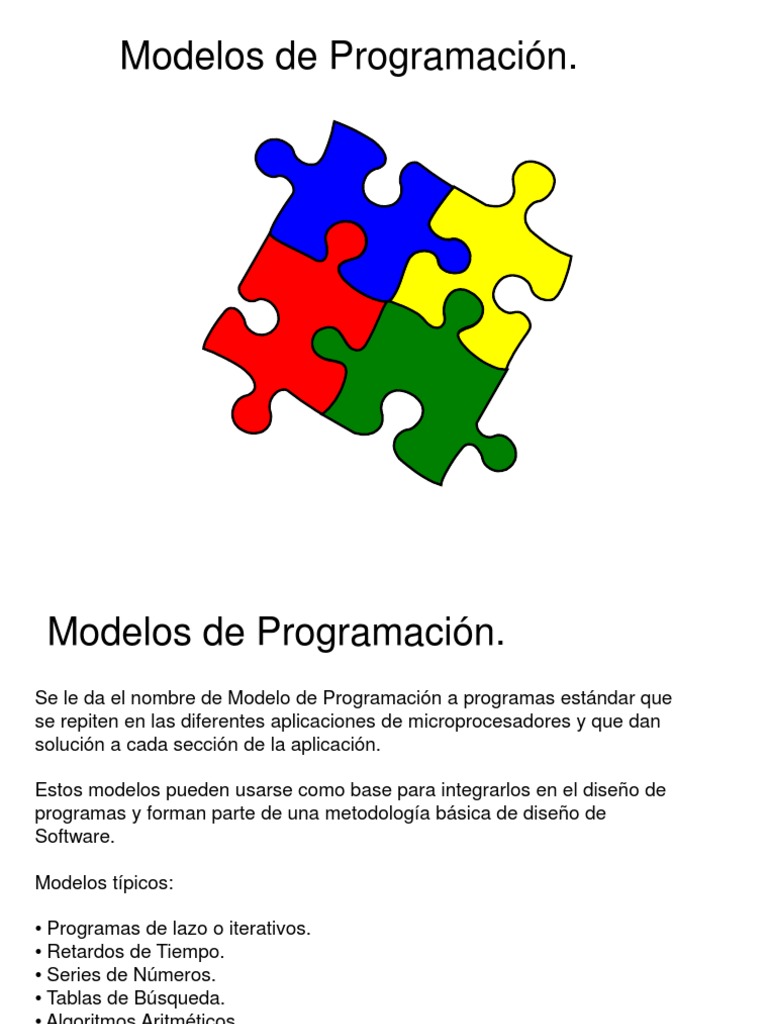 6 Modelos de Programacion | Programa de computadora | Programación
