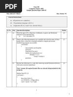 (A) All Questions Are Compulsory. (B) Programming Language With C++