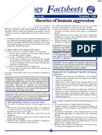 Sychology Actsheets: Evolutionary Theories of Human Aggression