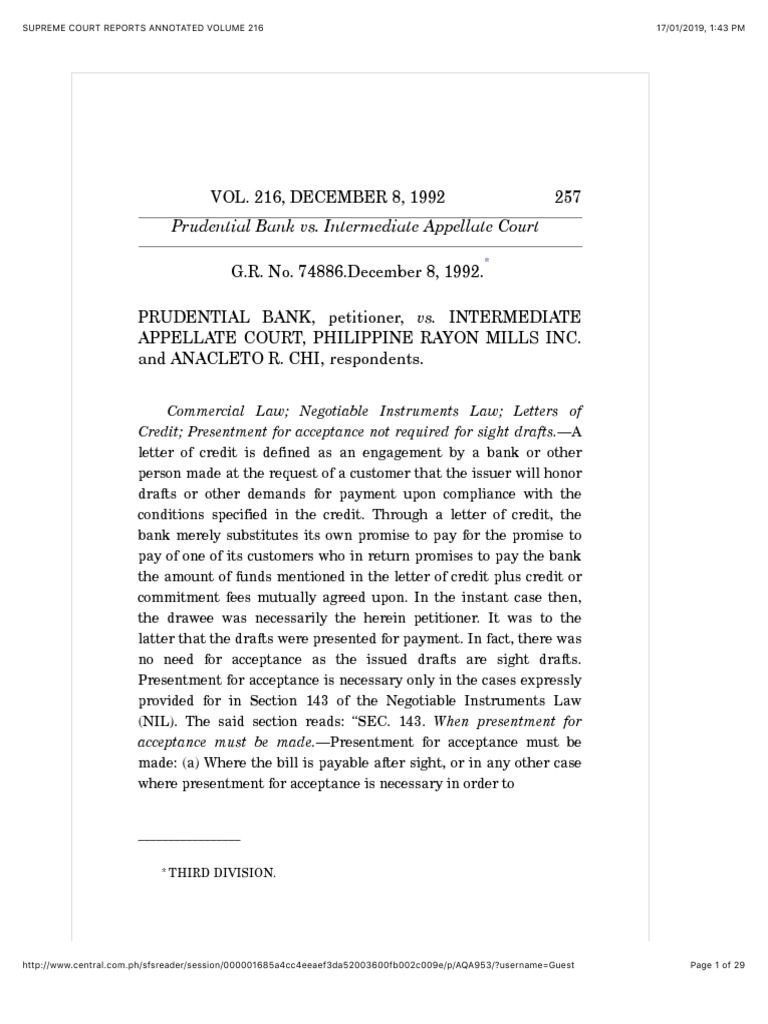 2 Prudential Vs IAC PDF Guarantee Letter Of Credit