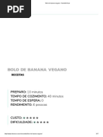 Bolo de Banana Vegano - Danielle Noce