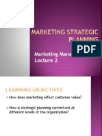 Lecture 2 - Marketing Strategy
