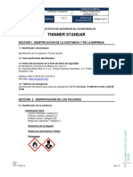 Mezcla de Hidrocarburos Thinner Standar Msds Sga