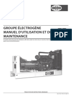 Groupe Électrogène Manuel D'Utilisation Et de Maintenance