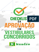 Checklist Da Aprovacao em Vestibulares Concorridos