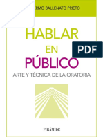 Hablar en Público - Guillermo Ballenato Prieto