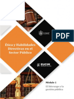 Ética y Habilidades Directivas en El Sector Público Modulo 1 El Liderazgo y La Gestion Pública