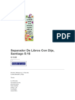 Separador de Libros Con Dije