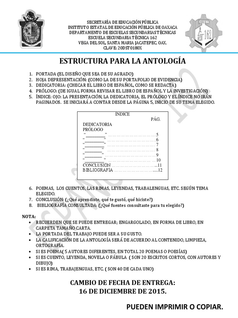 Estructura Para Antología