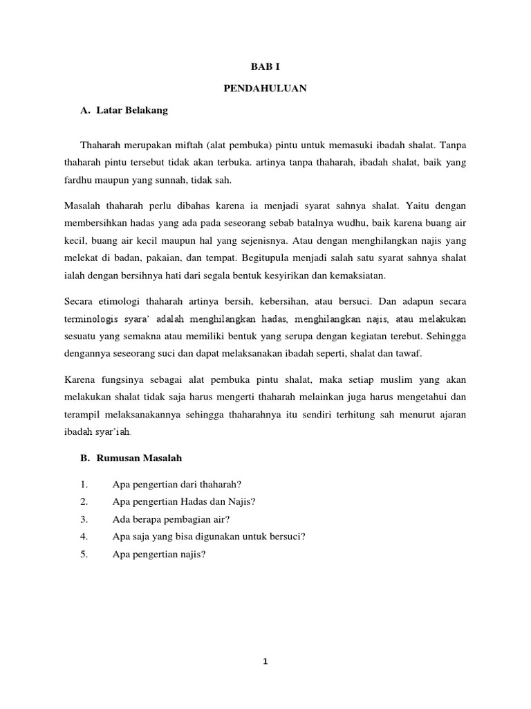 Bab I Pendahuluan A Latar Belakang