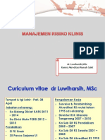 7. Manajemen Risiko Klinis  - dr. Luwiharsih MSc.pptx