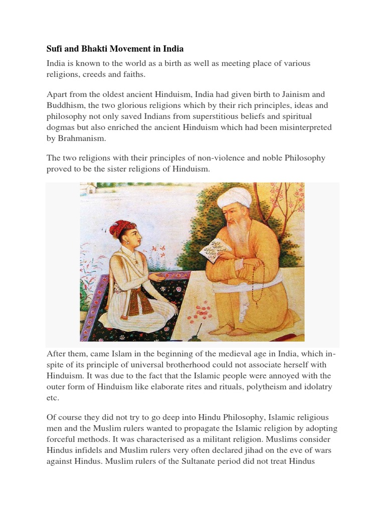 Sufi and Bhakti Movement | PDF | Vaishnavism | Bhakti