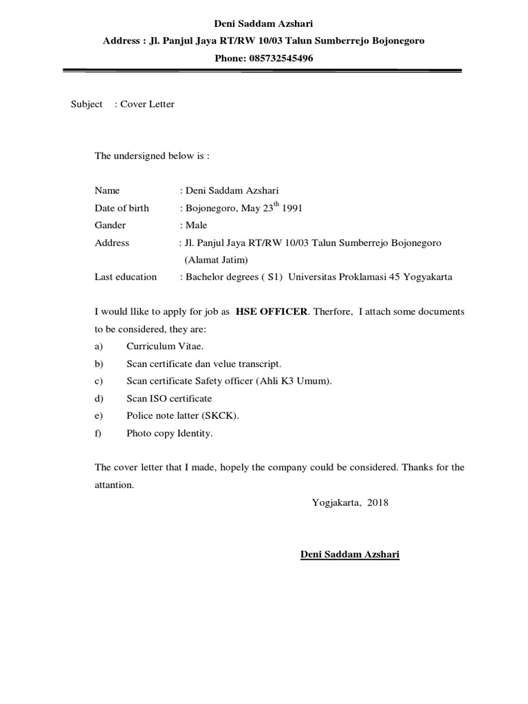 Surat Lamaran Kerja PT. Himalaya Group | PDF | Learning | Behavior