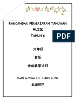 Rancangan Pengajaran Tahunan Muzik Tahun 6: Puan Alyssa Goh Harn Yiing