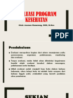 Evaluasi Program Kesehatan