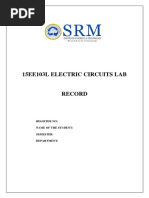 Electric Circuits Lab 15EE103L PDF