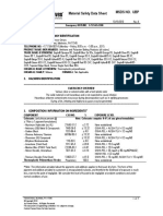Material Safety Data Sheet Msds No. Ubp: 1. Product and Company Identification