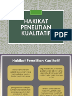 Hakikat Penelitian Kualitatif