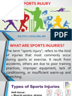 Sports Injury: Rolito V. Cataluña, MD