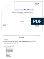 Sweeteners and Starch Price Monitoring: Sample Pages March 2003