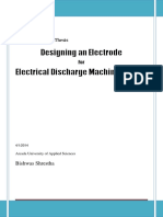 Designing An Electrode Electrical Discharge Machining (EDM) : Bachelor's Degree Thesis