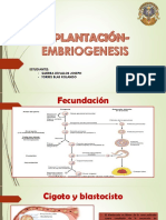 Implantacion Embriogenesis