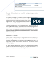 Elaboración de Un Panel de Anticipación para Niños Con TEA