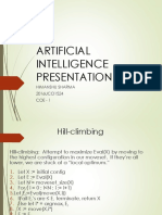 Artificial Intelligence Presentation: Himanshu Sharma 2016UCO1524 Coe - 1