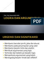 Logika Dan Argumentasi