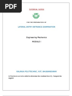 Study Material on Mechanics 1