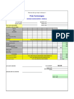 Pride Technologies: Monthly Expense Report - Internal