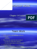 Chapter 14 Lecture 2 Team Work