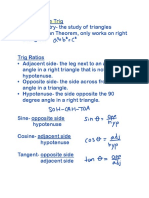 precalculus unit 2 triangle trigonometry notes