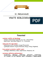 Vrste - Bibliografija