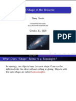 Shape of the Universe Explained Through Topology