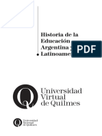Historia de La Educación Argentina y Latinoamericana