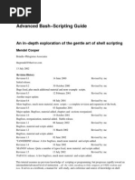 Advanced Bash Scripting Guide