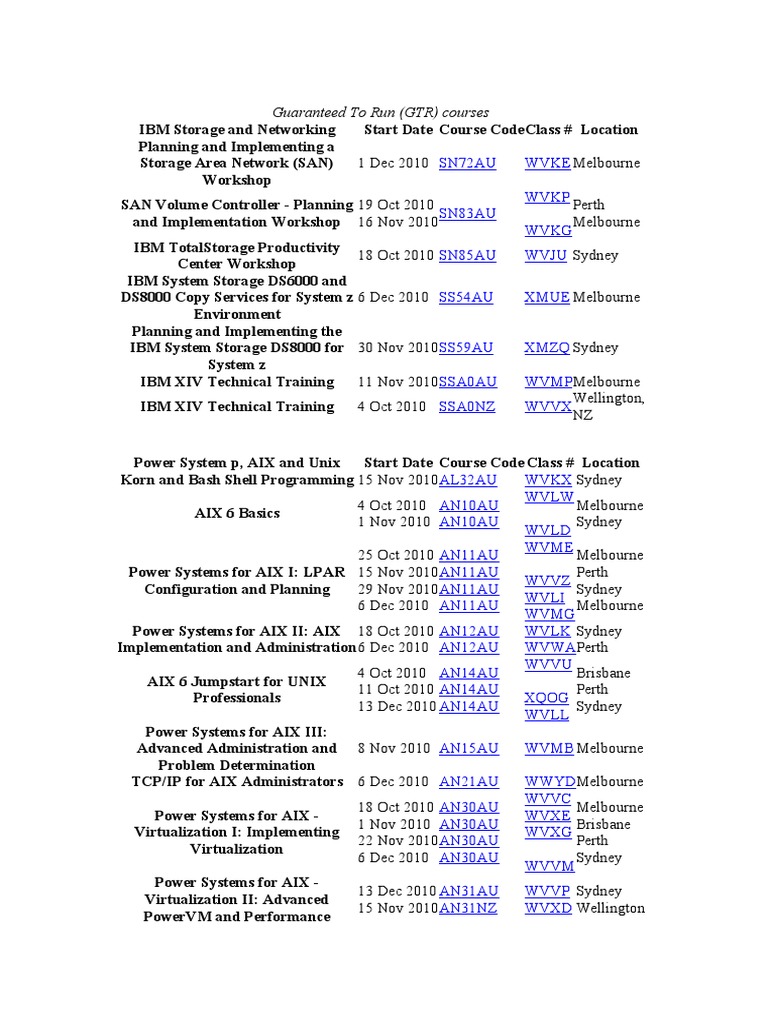 IBM Computer Course Offerings | PDF | Computing | Areas Of Computer Science