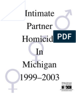 Intimate Partner Homicide in Michigan 1999-2003