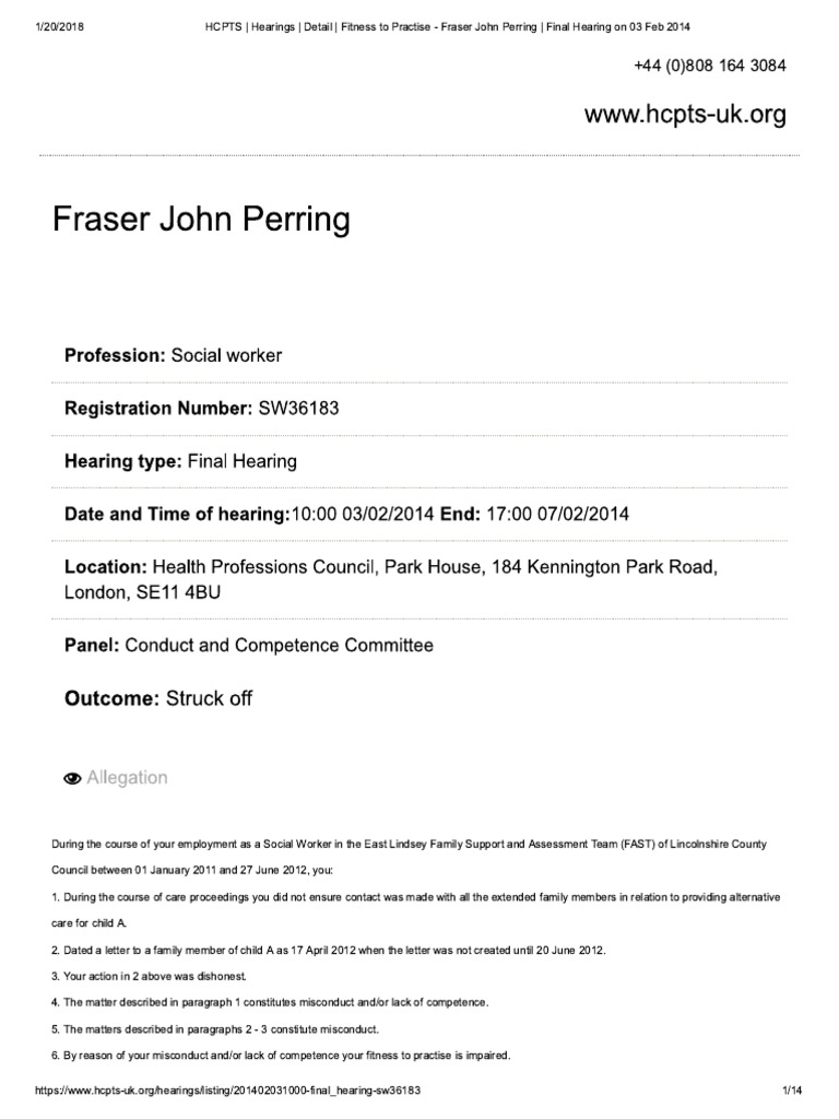 Viceroy Research Founder Fraser Perring Fitness to Practice Hearing