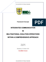 Integrated Communication in Multinational Coalition Operations Within A Comprehensive Approach