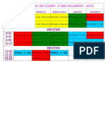 Horario 2019 1D