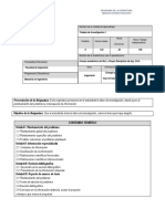 trabajo de investigacion plan de estudio