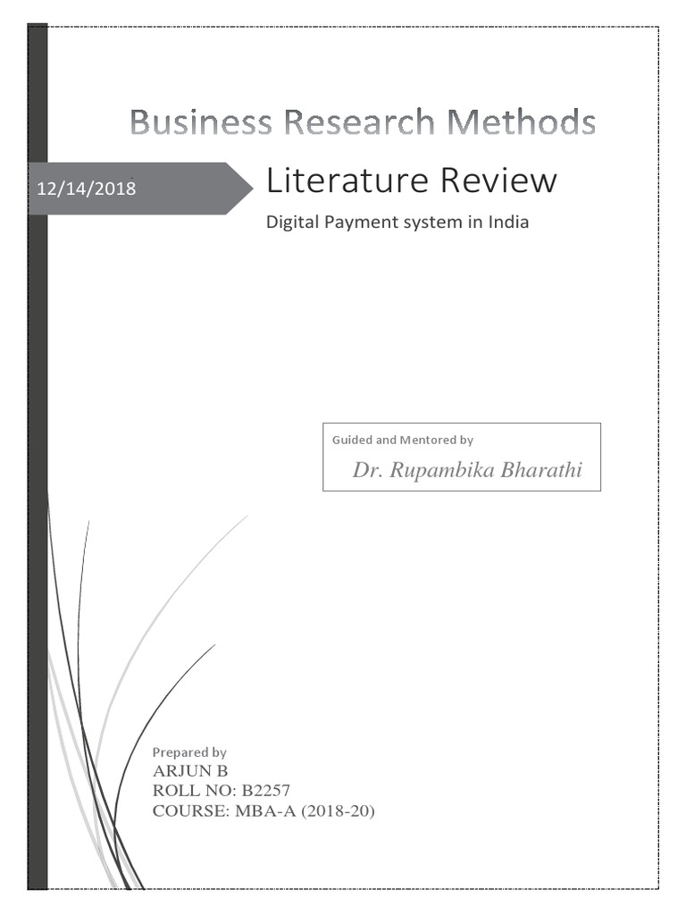 Literature review on online payment system