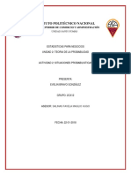 Unidad2 - Actividad2 - Estadisticas para Negocios - Situaciones Probabilisticas - Evelin Bravo