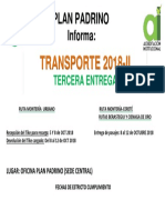 3ra Entrega de Trasporte 2018-2