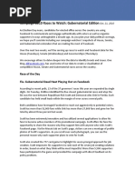 Download Campaign 2010  Gubernatorial Candidates  Facebook Strategies 10212010 by Facebook Washington DC SN39809361 doc pdf