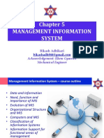 Management Information System: Acknowledgement: Khem Gyawali Mechanical Engineer