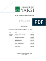 Blok 9 Sistem Stomatognati 2: Dosen Journal Reading: Alisa Novianty Pratiwi, DRG., M.Kes