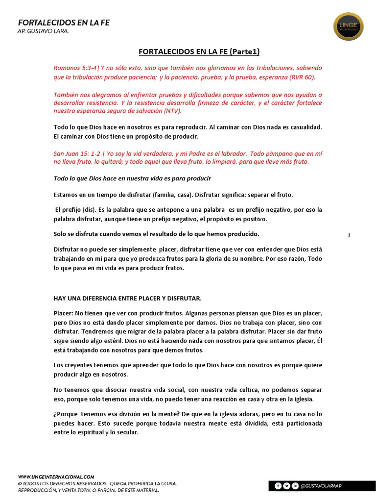 Fortalecidos en la Fe y Tribulaciones | PDF | Fe | Cristo (título)